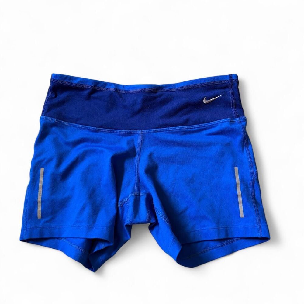 Nike Women's Blue and White Shorts